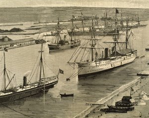 Szuezi-csatorna, Port-Said, Egyiptom alkotó: Unknown artist
