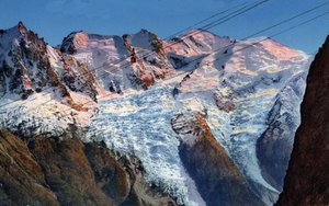 Telepherique Planpraz-le-Brevent Chamonix, Haute-Savoie, Rhone-Alpes, Franciaország alkotó: Unknown Artist