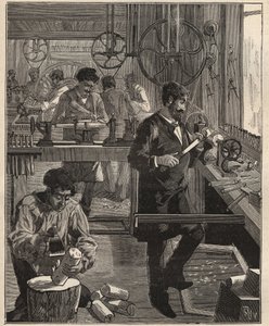 A túra művészete: Esztergaműhely a fáról. Metszet 1885-ből Adolphe BITARD „Les arts et metiers illustres” című könyvében. alkotó: Unknown artist
