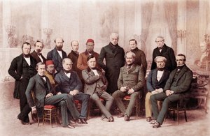 A párizsi kongresszus egy békekonferencia volt, amelyet 1856-ban a franciaországi Párizsban tartottak az európai nagyhatalmak képviselői között, hogy a csaknem három évig tartó krími háború után békét kössenek – a krími háború (1853-1856): az egyes hatalma alkotó: Unknown artist