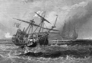 A Corbin a Maldív-szigetek zátonyán veszett el 1602. július 1-jén. Van Tenac „A haditengerészet általános története” című könyvében alkotó: Unknown artist