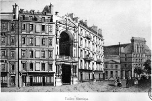 A Történelmi Színház a 19. században - metszet, Carnavalet.¿ alkotó: Unknown artist