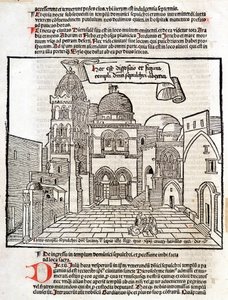 A Szent Sír – Breydenbach Bernard „A szent peregrinációk” című művében alkotó: Unknown artist