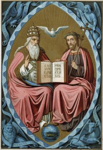 A Szentháromság - chromo.19. század, egy 15. századi orvos után alkotó: Unknown artist