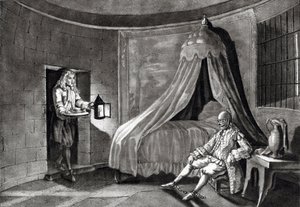 A vasmaszk a börtönében, Sainte-Marguerite szigetén alkotó: Unknown artist