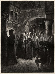 III. Henrik francia király (1551-1589) fehér bűnbánó öltönyben”” A király által 1585.03.23-án megalakított rendházi körmenet (III. Henrik francia király fehér bűnbánó körmenetben) alkotó: Unknown artist