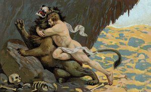 Herkules fáradozásai: század eleje (kromo) alkotó: Unknown Artist