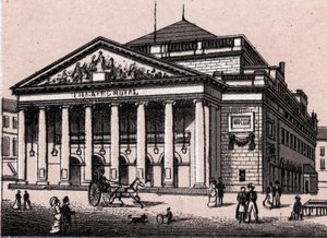 A brüsszeli Királyi Színház Belgiumban a „A világ 168 nézetet illusztrál” című filmben, dátum nélkül (XIX. század vége) alkotó: Unknown artist