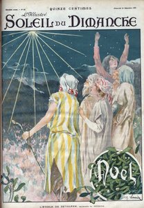 A betlehemi csillag. Metszet a „Nap-vasárnap”-ban, december 26 alkotó: Unknown artist