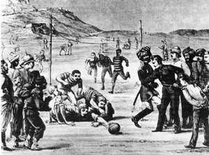India serege futballoz alkotó: Unknown artist