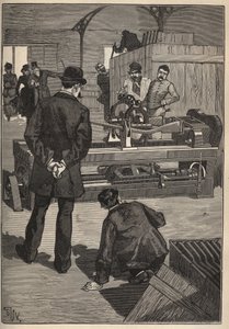 A túra művészete: a Blanchard-torony. Metszet 1885-ből Adolphe BITARD „” Les arts et metiers illustres” című könyvébe. alkotó: Unknown artist