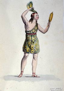 Franz Xaver Sussmayr (1766-1803) osztrák zeneszerző „” Il noce di Benevento”” című balettjének Tiszta szerelmet értelmező karaktere. századi illusztráció alkotó: Unknown artist