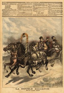 III. Sándor (1815-1894) Oroszország és Franciaország kettős szövetsége. Metszet a „” Le petit journal”-ban 1893.10.16. Selva gyűjteménye. alkotó: Unknown artist