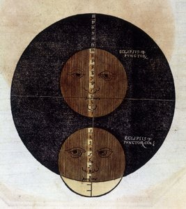 A holdfogyatkozás - a 16. századból kezelt „Astronomicon caesarum”-ban. alkotó: Unknown artist