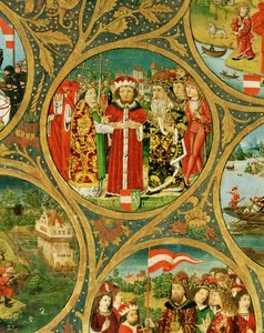 A Babenberg márgák és hercegek családfája, "Ostarrichi" első uralkodói " alkotó: Unknown Artist