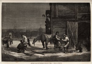 A ferrán marechal, Moszkva külvárosában. Henriet rajza az orosz balti tartományokba tett 1851-54-es utazásának illusztrálására. Gravírozás a „Le tour du monde”-ban, szerkesztette Edouard Charton alkotó: Unknown artist