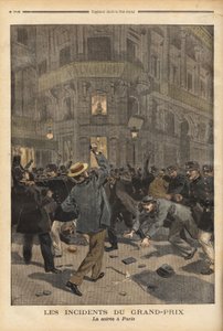 Az éjszakai párizsi utcákon folytatódott az általános harc, amely újra egyesítette azokat az anarchistákat, akik úgy gondolták, hogy Charles Dupuy (1851-1923) belügyminiszter szavai védik őket a törvényes és rendi erőkkel szemben. Ezek a bajok vezetnek köz alkotó: Unknown artist