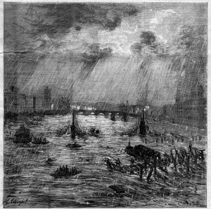 Toulouse nagy áradása június 23-án alkotó: Unknown artist
