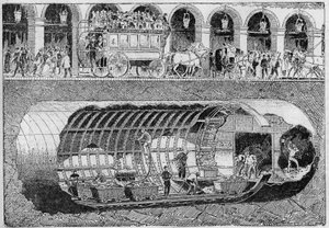 A Rivoli utca alatti út áttörése 1895-ben. alkotó: Unknown artist