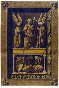 Krisztus feltámadása, vermeil burkolat alkotó: Unknown artist