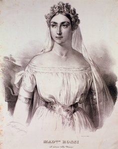 Mademoiselle Rossi énekesnő a La Norma című operában alkotó: Unknown artist