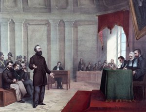 Felice Orsini (1819 - 1858) pere, aki 1858. január 14-én támadást követett el III. Napóleon ellen. század végi litográfia. Milánói magángyűjtemény ©Luisa Ricciarini/Leemage alkotó: Unknown artist
