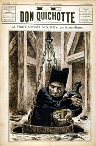 A kútból kijövő igazság - a Le Don Quijotében 1882.10.27 alkotó: Unknown artist