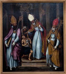 Három püspök gyógyít egy megszállottat alkotó: Unknown Artist