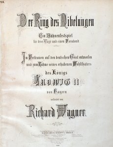 Wagner Der Ring des Nibelungen című kottájának címlapja alkotó: Unknown artist