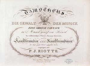G. F. Händel Timotheus című kottájának címlapja (1812) alkotó: Unknown artist
