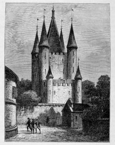 A templom tornya - metszet alkotó: Unknown artist