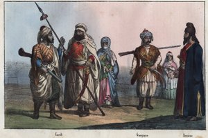 Hagyományos kurd viselet - grúz - örmény - alkotó: Unknown artist