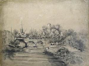 Train Crossing Bridge alkotó: Unknown artist