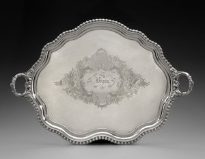 tálca, c. 1855 (ezüst tábla) alkotó: Unknown artist