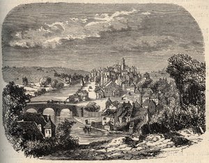 Uzerche - Correze - Franciaország - "" PATRIE" metszet" - PECTUREQUIREQUE FRANCIAORSZÁG LEÍRÁSA 6 KÖTETÉSBEN LUCIEN HUARD - 19. század vége alkotó: Unknown artist