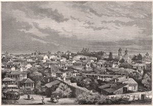 Kilátás Bukarestre a XIX. században alkotó: Unknown