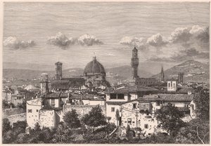 Firenze kilátása a XIX alkotó: Unknown