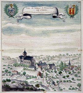 Kilátás a sully apátságra, Touraine alkotó: Unknown artist