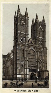 Kilátás a Westminster Abbey-re, London, Anglia. alkotó: Unknown artist