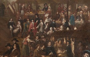 A milánói Grand Marche Verziere kilátása alkotó: Unknown Artist