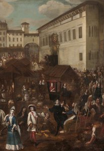 A milánói Grand Marche Verziere kilátása alkotó: Unknown Artist