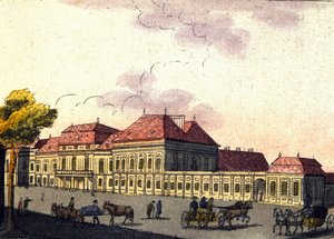 Kilátás Bécs városára Ausztriában, metszet 1820-ból alkotó: Unknown artist