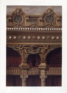 Az Opera Garnier mennyezetének ékessége - kromolitográfiája, 19. század vége alkotó: Unknown artist