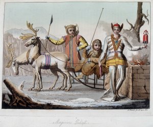 Varázsló Jakut, Szibéria. „A régi és modern jelmezben” alkotó: Unknown artist