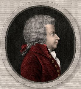 Wolfgang Amadeus Mozart 1756-1791 - metszet - XIX. alkotó: Unknown artist