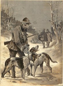Favadászat Gide akvarellje után. 1892. alkotó: Unknown artist