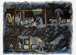 Munka a szénbányában alkotó: Unknown artist