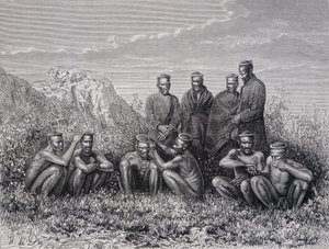 Zulu Cafres (Ring-Kop törzs) alkotó: Unknown artist