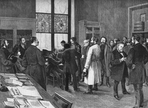 Louis Pasteur kabinetjében 1886-ban. alkotó: Unknown artist