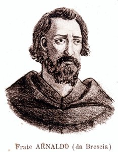 Arnaud de Brescia (Arnaldo da brescia) (1090 - 1155), olasz politikai és vallási reformátor portréja. alkotó: Unknown artist